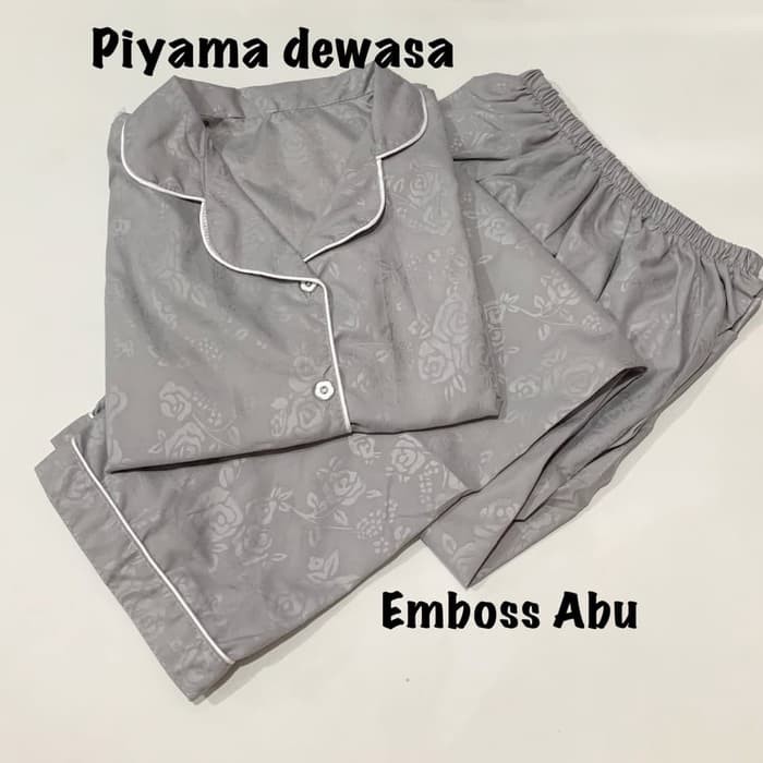 LFF Piyama CP Satin Emboss-Abu