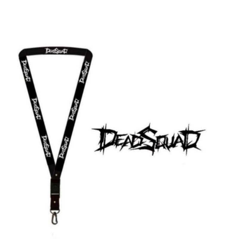 

Lanyard DEADSQUAD gantungan kunci BAND MUSIK ROCK / tali lanyard gantungan leher id card name tag kartu nama / pods