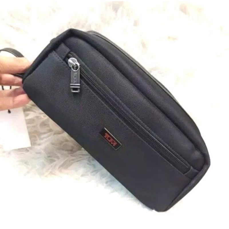 pouch tumi pria/ Handbag tangan tumi  Import Premium Black.