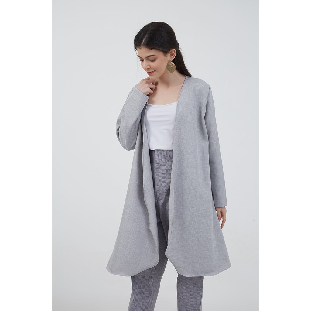 Berrybenka - Outerwear Kardigan Sophie Irani Basic Cardi-Light Grey
