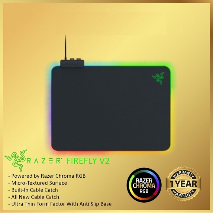 Razer Firefly V2 Hard Surface Gaming Mousepad Mouse Mat Mouse Pad