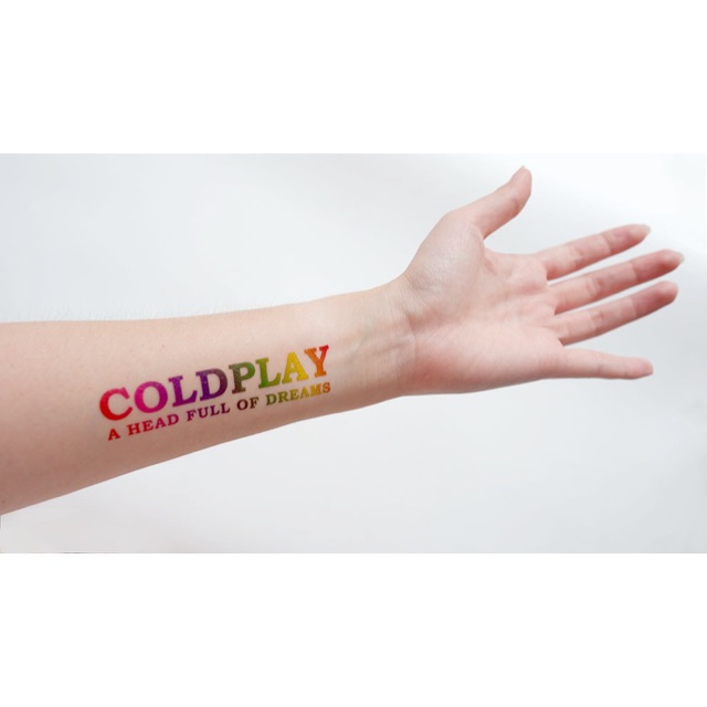 

POTATOO Coldplay Temporary Tatto Sticker