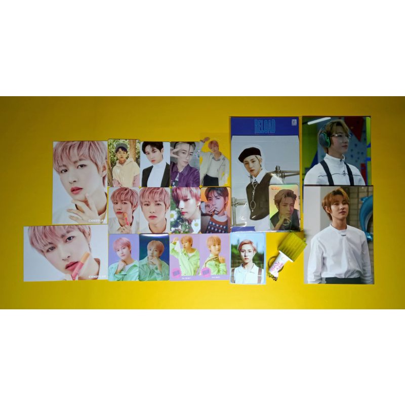 NCT Dream Renjun photocard Season Greeting reload holo standee puff DAD Candylab aladin