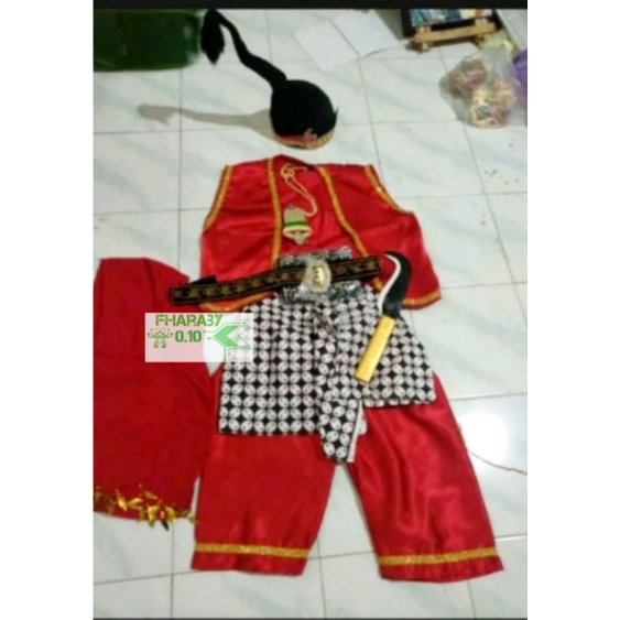 Set Busana Wayang Orang Punakawan Semar Gareng Petruk Bagong - Seragam Punokawan