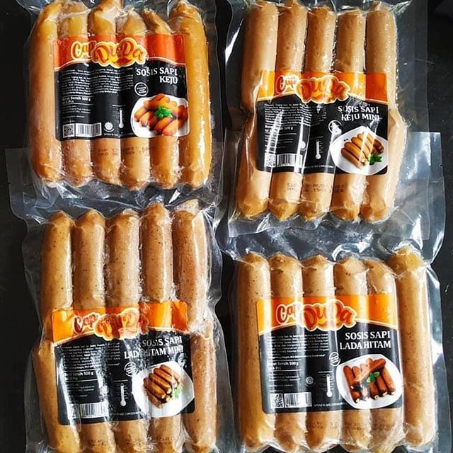 

Sosis Sapi Keju dan Lada Hitam Cap Duda isi 6 dan 10 500gr