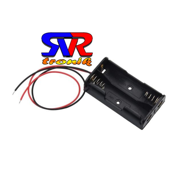 Holder Baterai 2 x AA - Tempat Baterai AA 2 Slot - Case Baterai AA