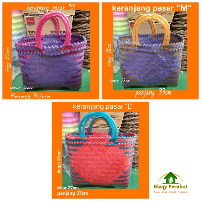 Keranjang Pasar / Tas Pasar Anyam