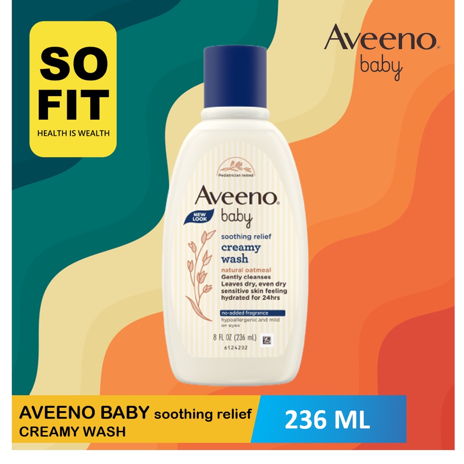 Aveeno Baby Soothing Relief Creamy Wash 236ml / Sabun Mandi Pelembab Bayi