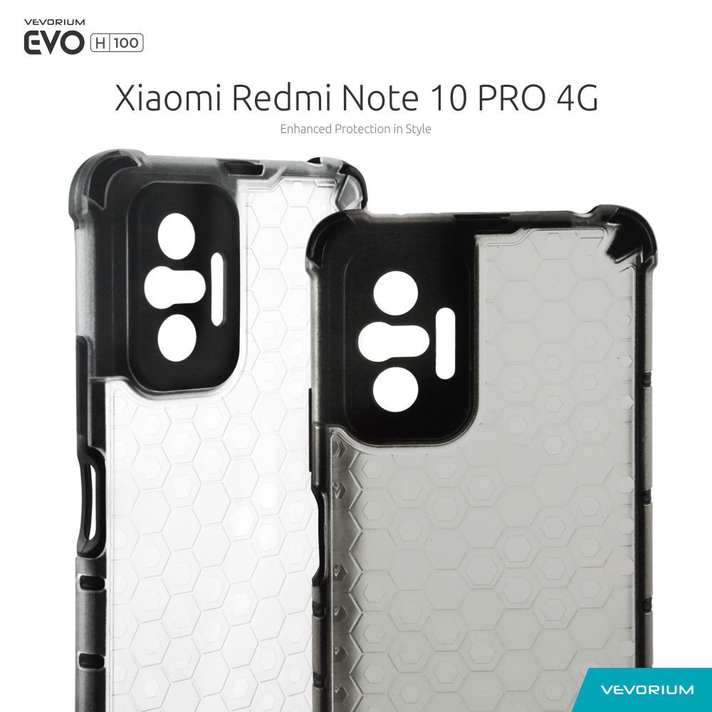 VEVORIUM EVO H100 Xiaomi Redmi Note 10 PRO 4G Hybrid Soft Hard Case