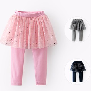  Celana  Legging Panjang  Elastis Bahan Katun  Mesh untuk Anak  
