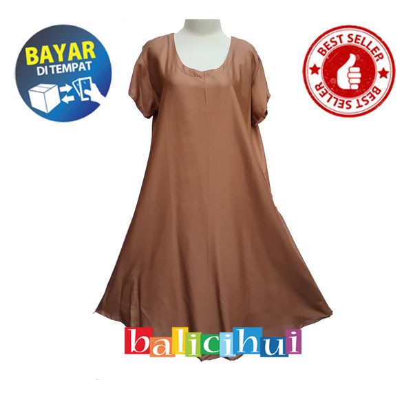 BALICIHUI DASTER PAYUNG BALI DRESS BALI POLOS JUMBO FIT TO XL