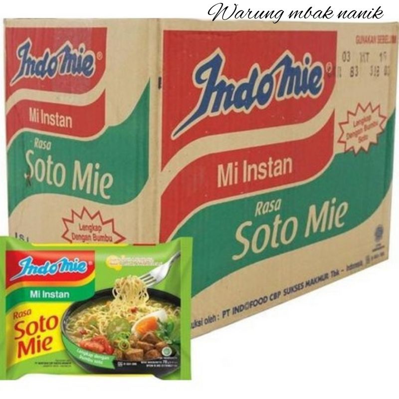 

Indomie mie soto 1karton isi 40bungkus