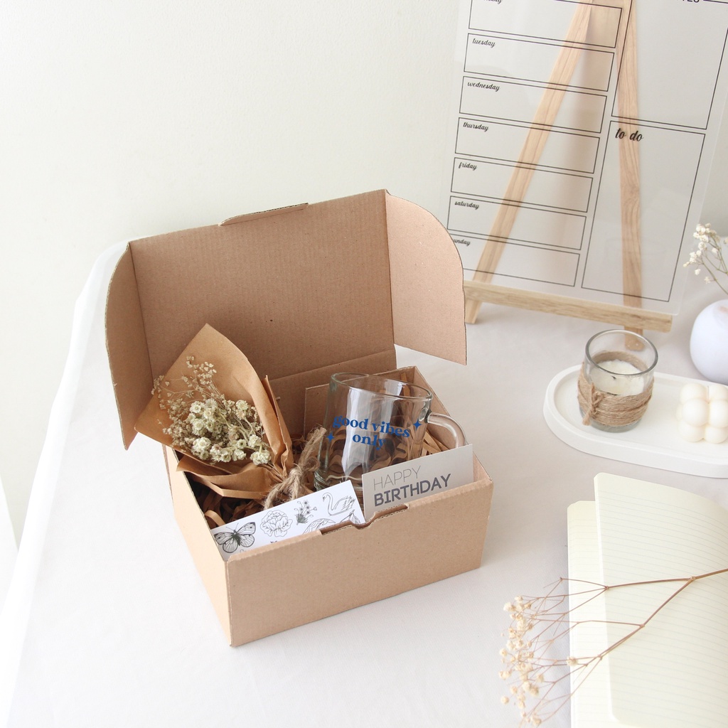 CUSTOM TULISAN HAMPERS MUG GELAS CEREAL KOREAN AESTHETIC BY JAMJAM