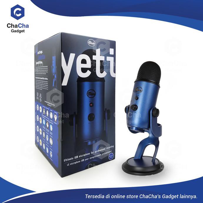 Blue Yeti Ultimate Professional Recording Usb Microphone Midnight Blue Shopee Indonesia