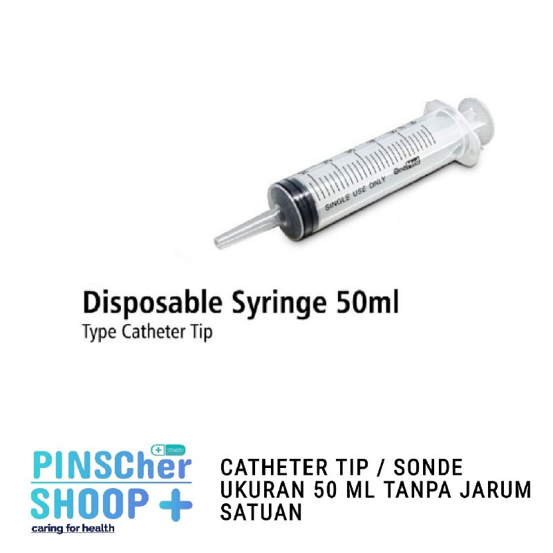 PS / SIRINGE SPUIT 50 Ml (CATH TIP / EC / LL) SATUAN