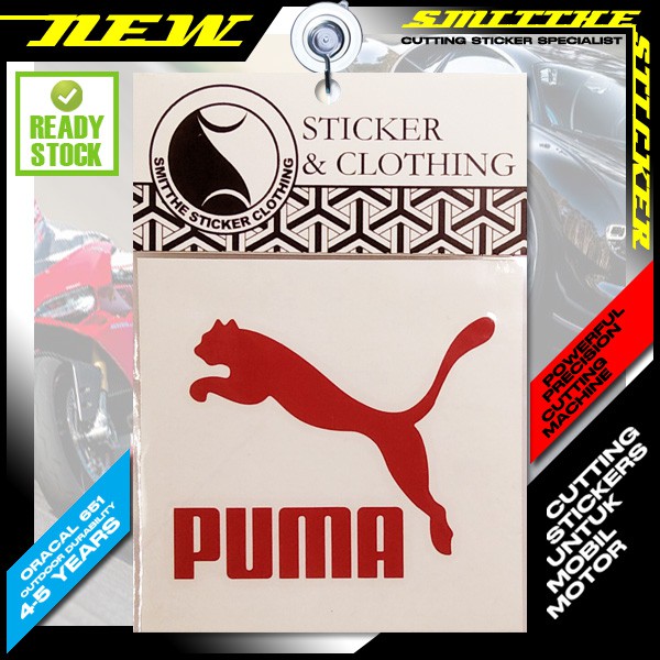 Stiker PUMA Logo v.2 Cutting Sticker aksesoris Mobil Motor