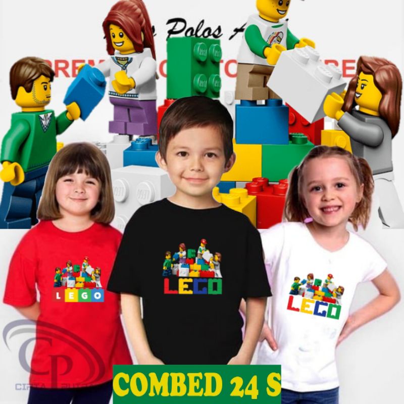 kaos Anak Baju Anak/Kaos Sablon/Lego/Kaos distro Kaos Anak laki laki Kaos Anak Perempuan