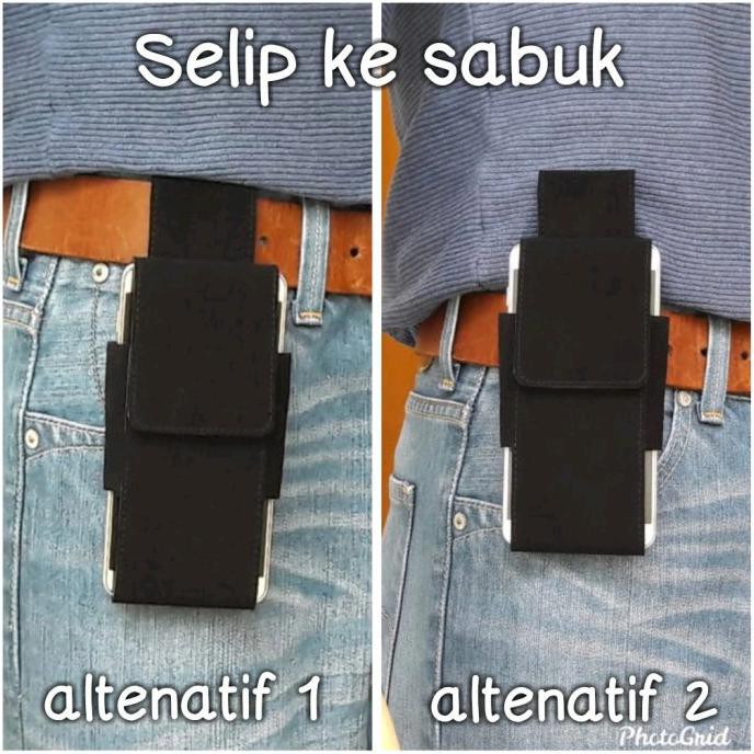 Hemat Sarung Hp Pinggang Kulit Suade Vertikal Murah