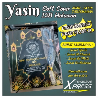 Buku Yasin dan Tahlil 128Halaman - SOFT CAVER + Sisipan (FREE TASBIH & FREE PLASTIK KEMASAN)