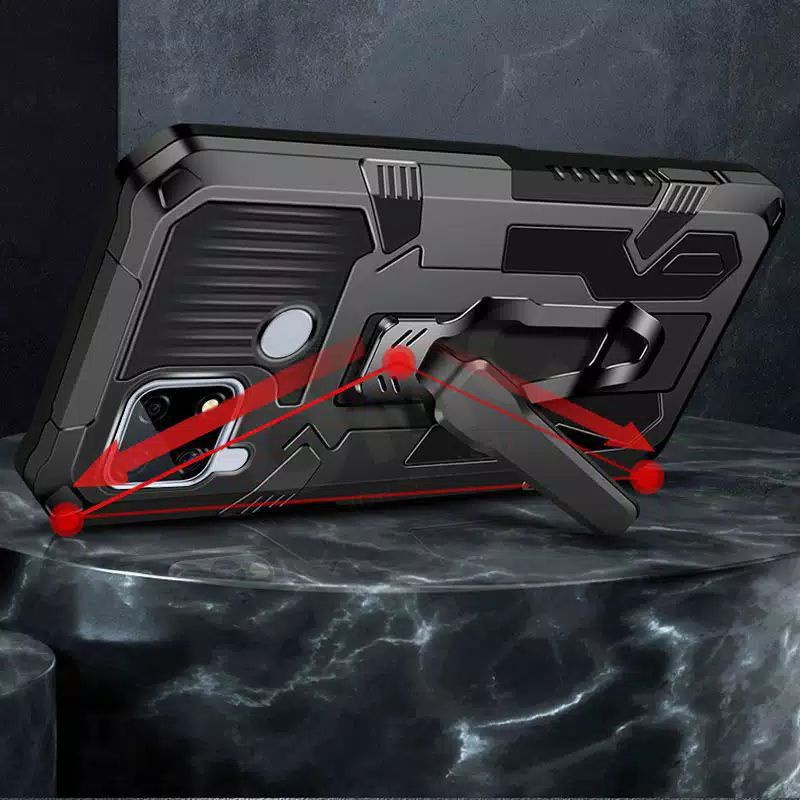 CASE HP OPPO F9 / F11 PRO / F17 / F 19 CASE STANDING CRYSTAL HARDCASE TRANSFORMER ROBOT CASING HP