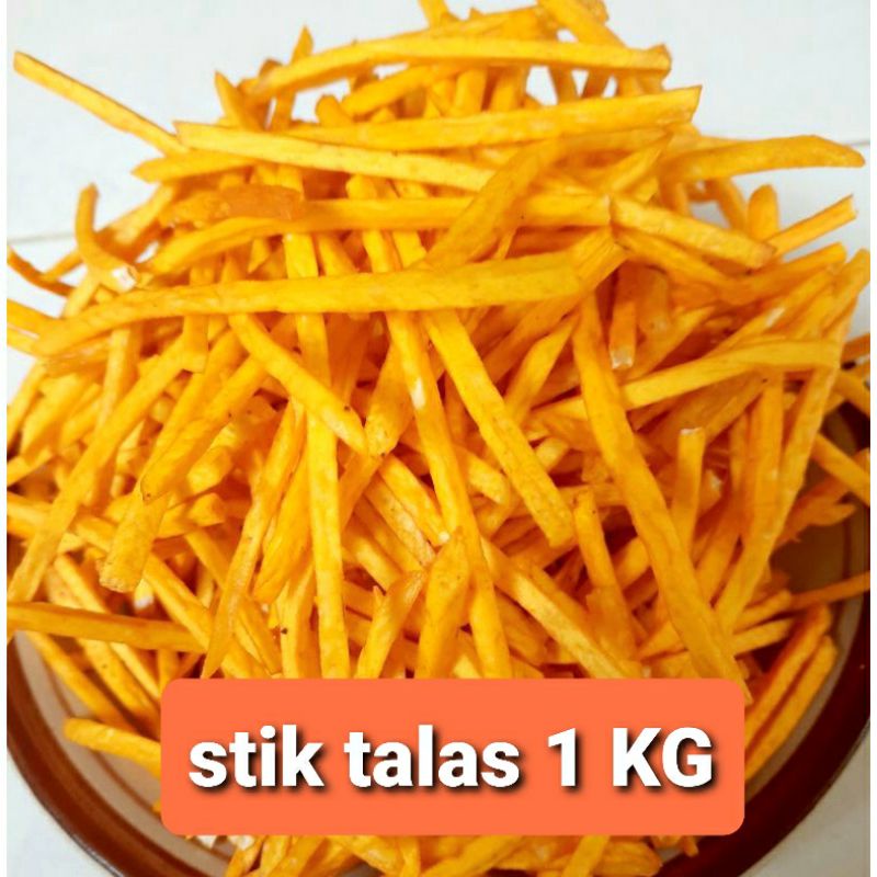 

KERIPIK TALAS GURIH / STIK TALAS RENYAH DD SNACK / SNACK CEMILAN KILOAN MURAH 1 KG