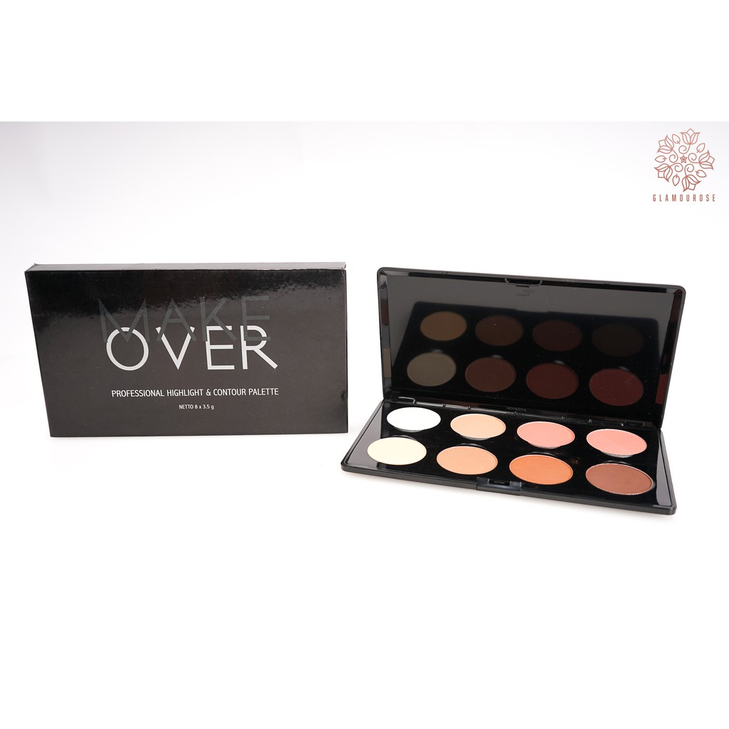 Make Over Professional Highlight &amp; Contour Palette 8x3.5gr