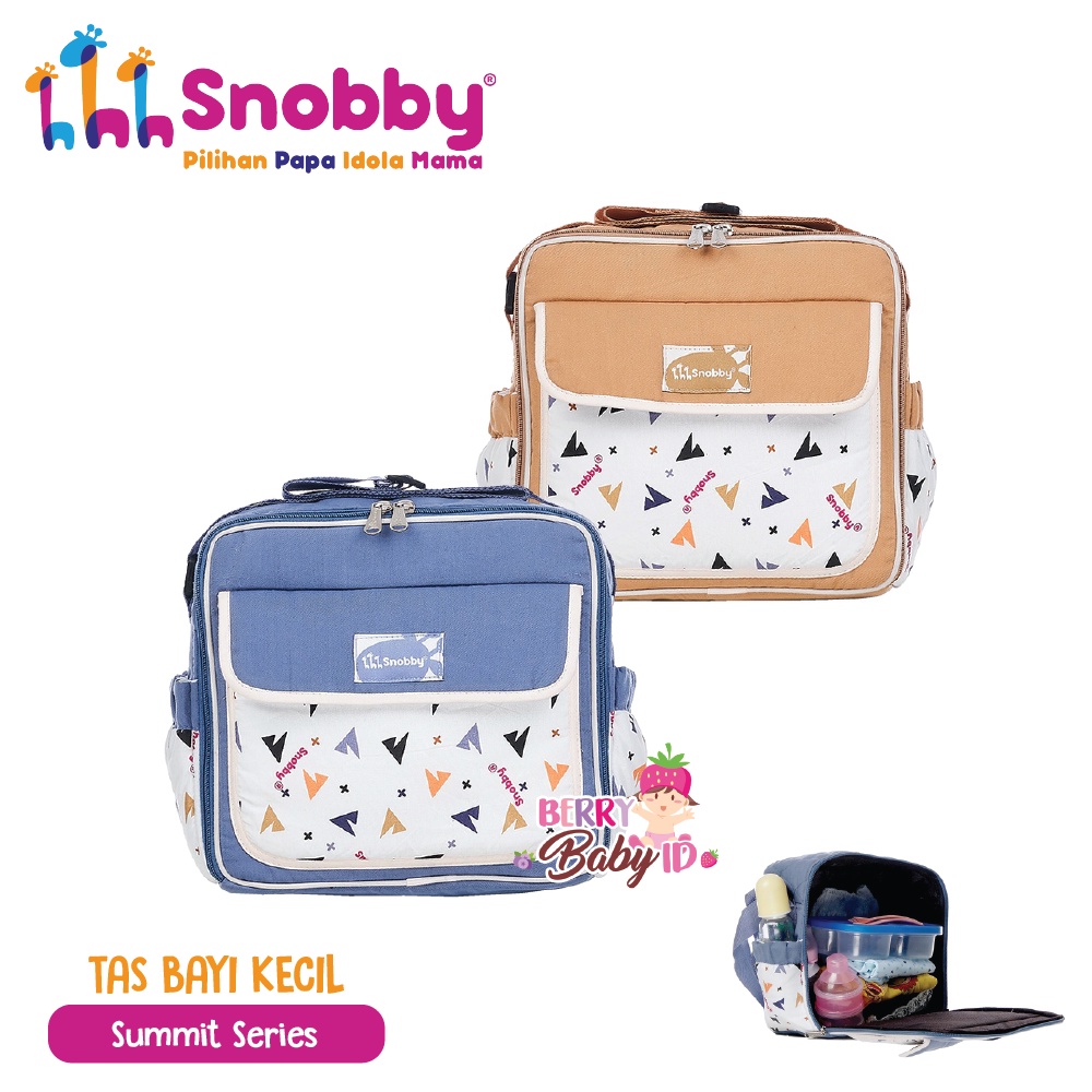 Snobby Tas Bayi Kecil Saku Depan Baby Travel Diaper Bag Multifungsi Berry Mart