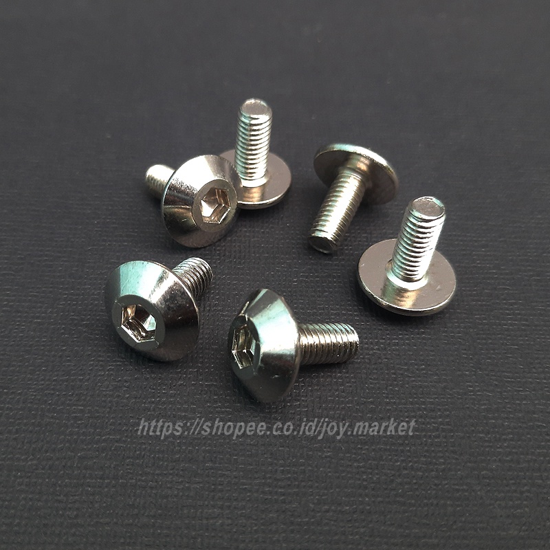Baut L Cover Body Fairing Yamaha Vixion X-Ride Byson CBR CB 150 R Nikel Nekel Putih M6x14 kunci L5