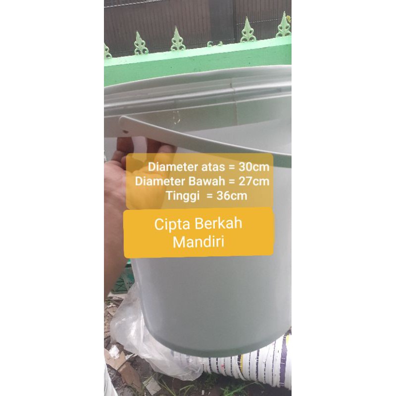 Ember Bekas 25kg Ember Bekas coklat/selai 25kg Ember Putih Polos Food grade (Plus TuTup)