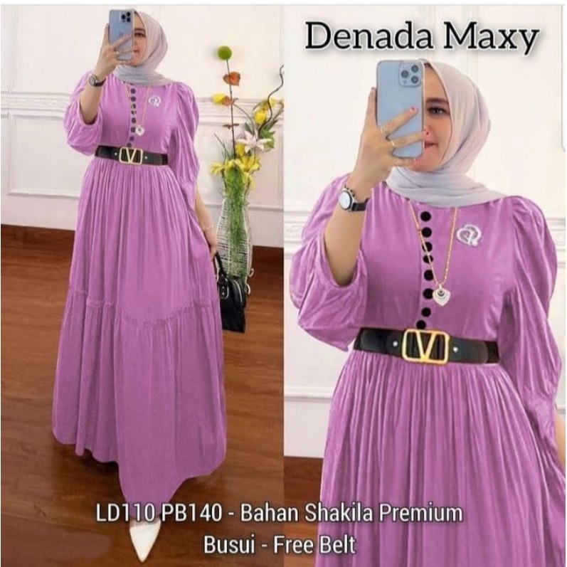 DRESS MUSLIM, baju wanita, baju gamis, dress, gamis, Baju gamis, fashion wanita, Denada Maxy