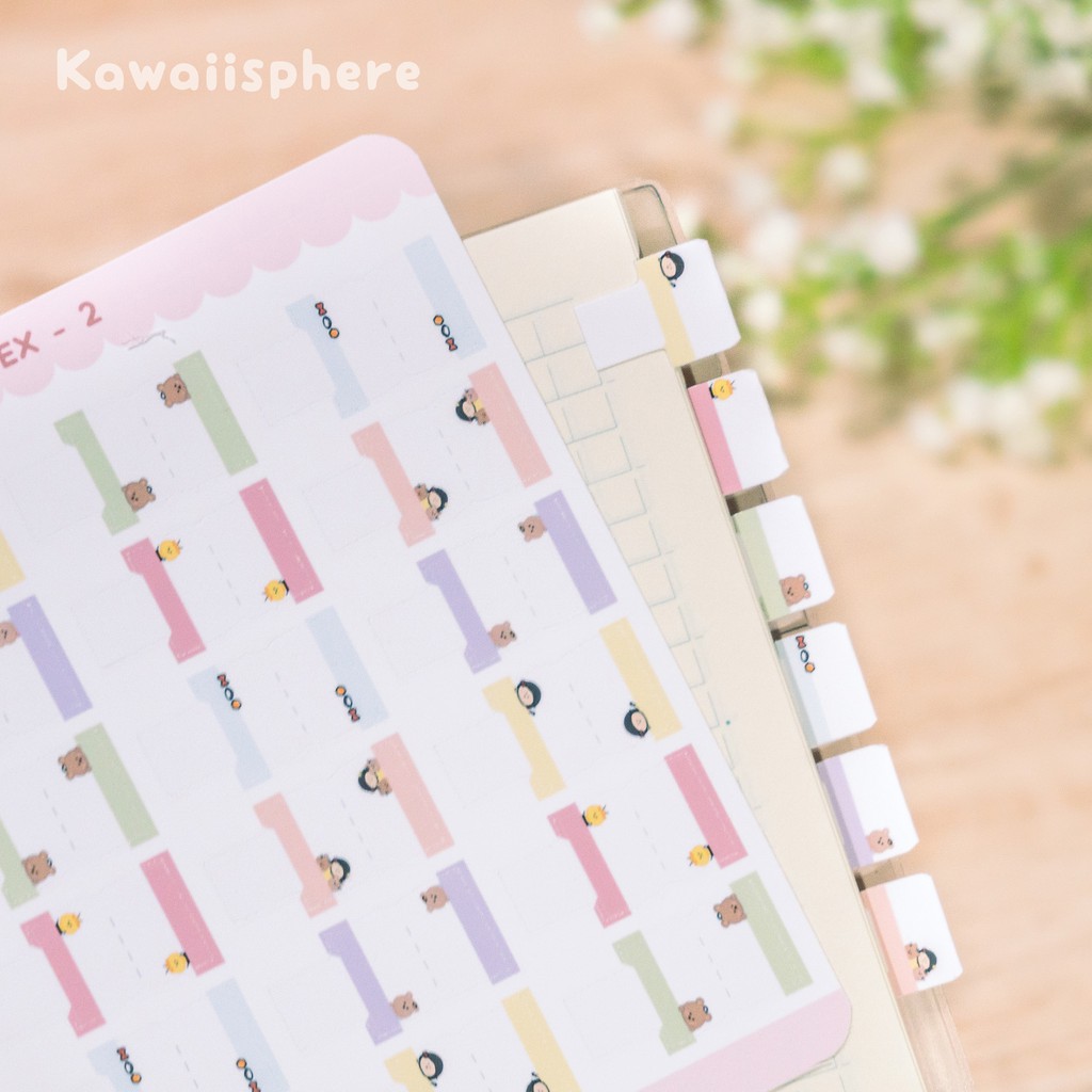 

Index Tab Sticker | Stiker Indeks Jurnal / Planner Kawaiisphere | VI108 Index - 2