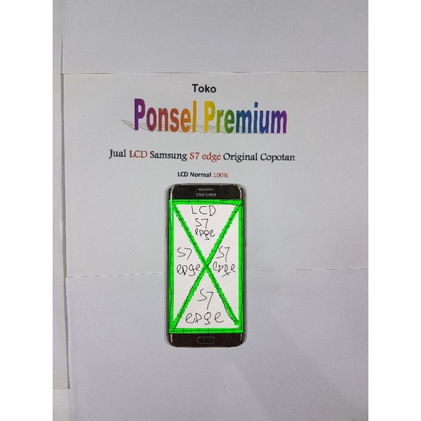 LCD Samsung S7 edge Original Copotan  NORMAL