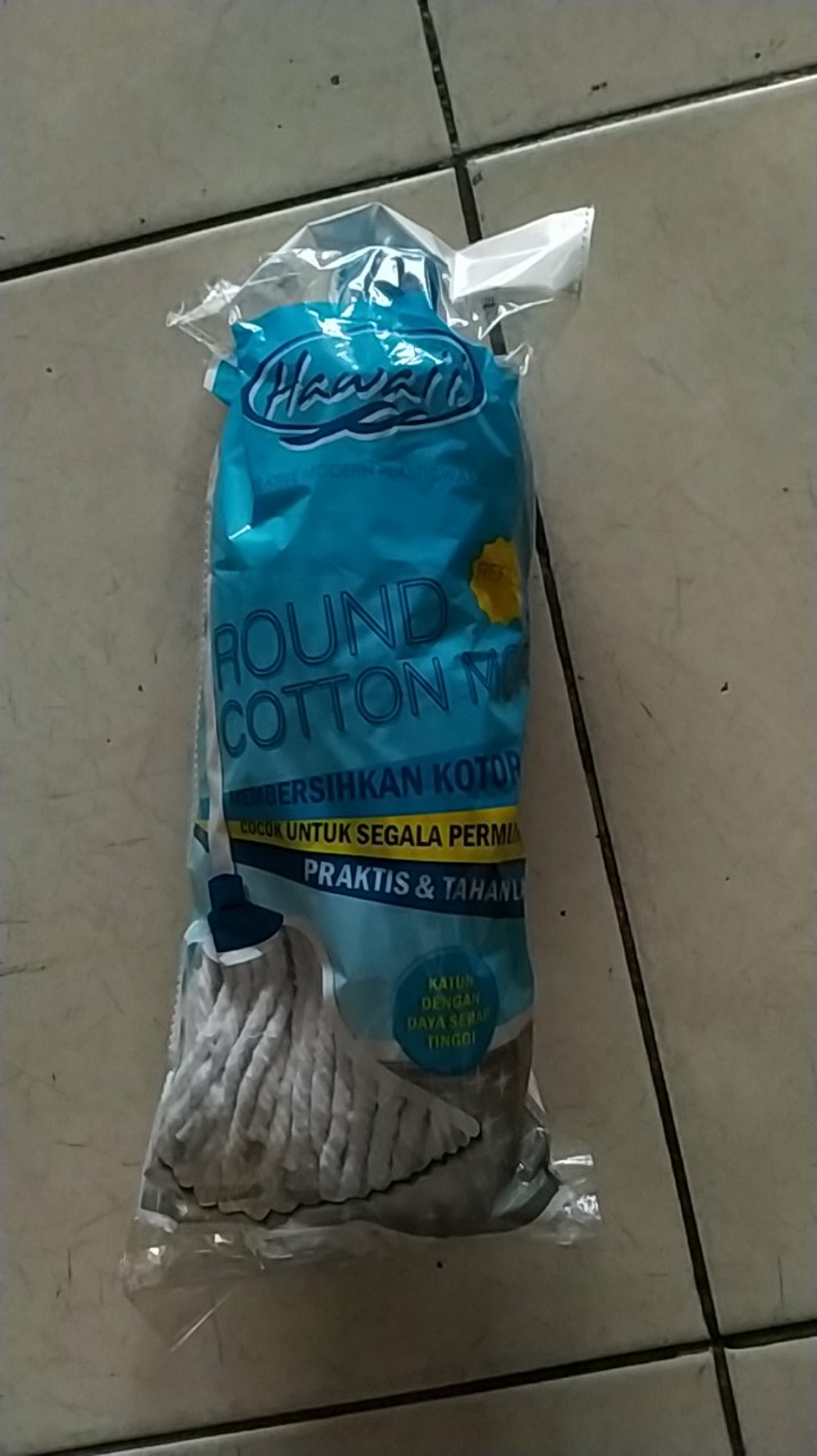 Anekagrosir | Kain Pel Reffil - Round Cotton Mop Reffil - Kain Lap Hawaii 7081r