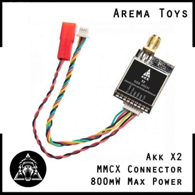 Ready...Ready...Ready...] AKK X2 MMCX VTX Video Transmitter 800mw 5.8G FPV Drone Smart Audio