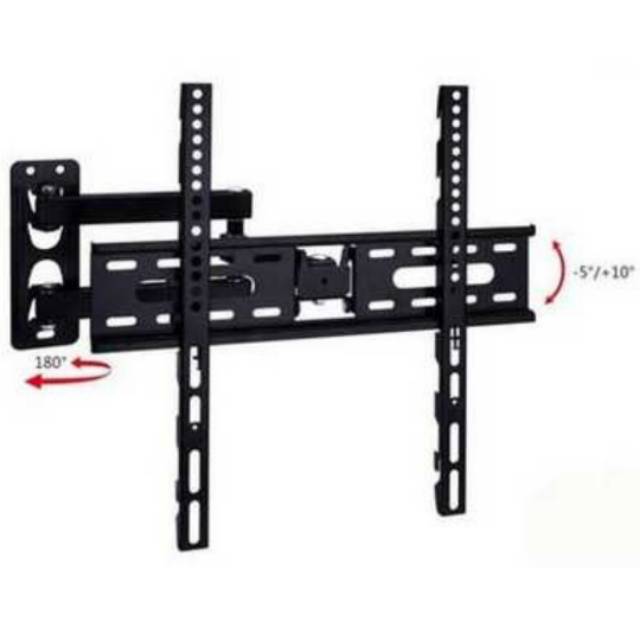 BRACKET TV braket tv breket tv 43 42 40 32 24 INCH SWIVEL 6 ARAH PREMIUM MODEL