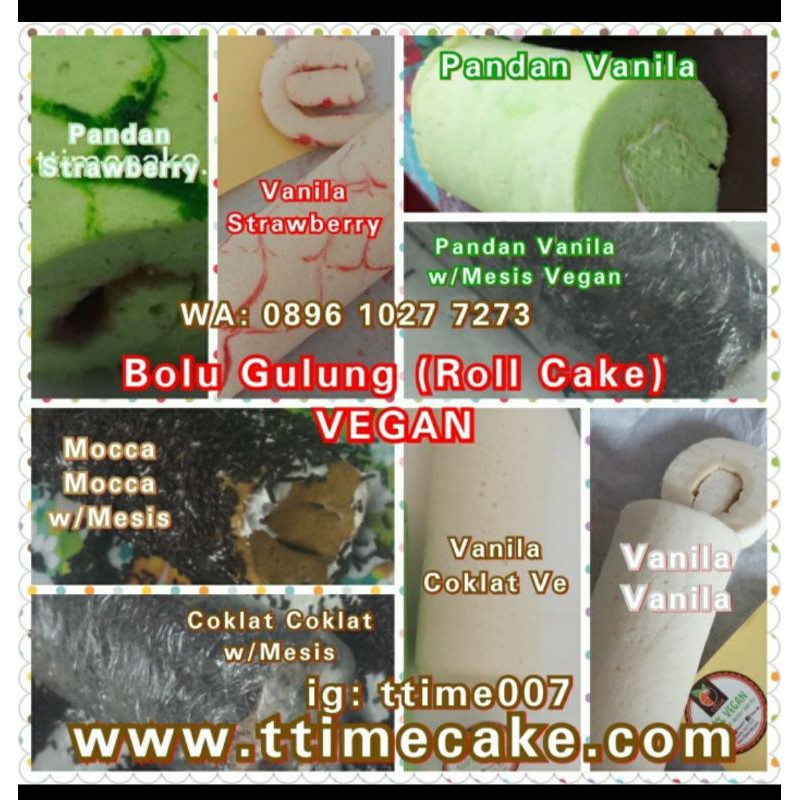 

Bolu Gulung Mocca Vegan -Small