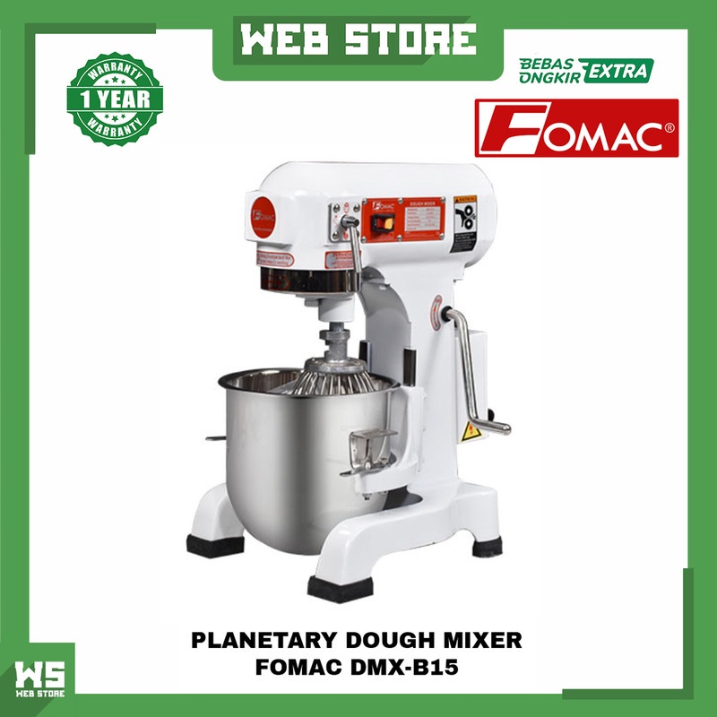 Jual Planetary Dough Mixer Mesin Pengaduk Adonan Roti Kue FOMAC DMX-B15 ...