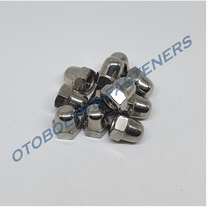 SUS304 Mur Topi M6 Stainless Steel / Cap Nut Stainless