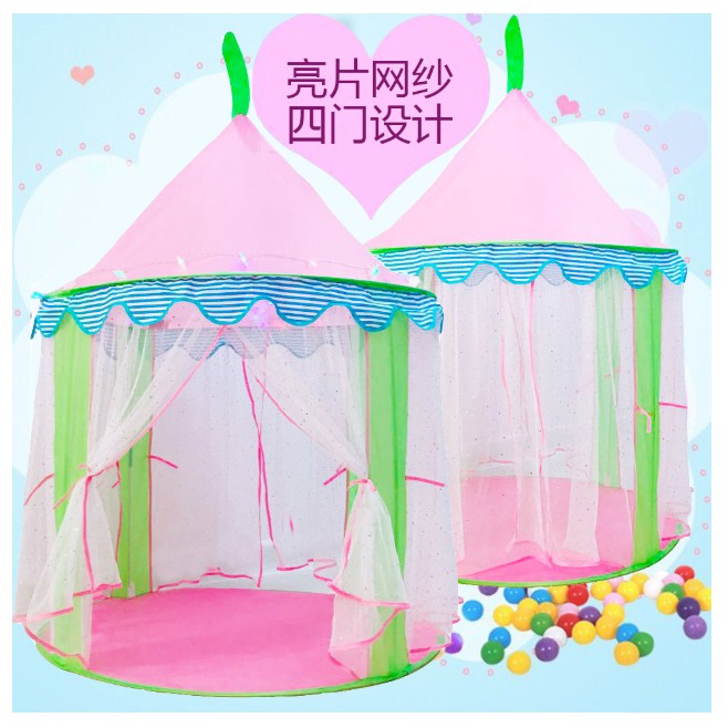 J3 - MAinan TENDA MAIN ANAK RUMAH TENDA KOLAM BOLA OUTDOOR INDOOR PINK