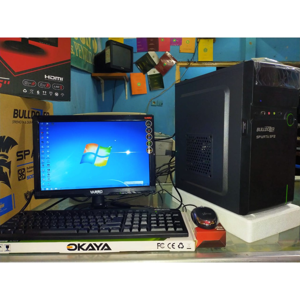 Komputer Fullset Core i3 Ram 4Gb Hdd 500Gb Led 19&quot; Wide Baru