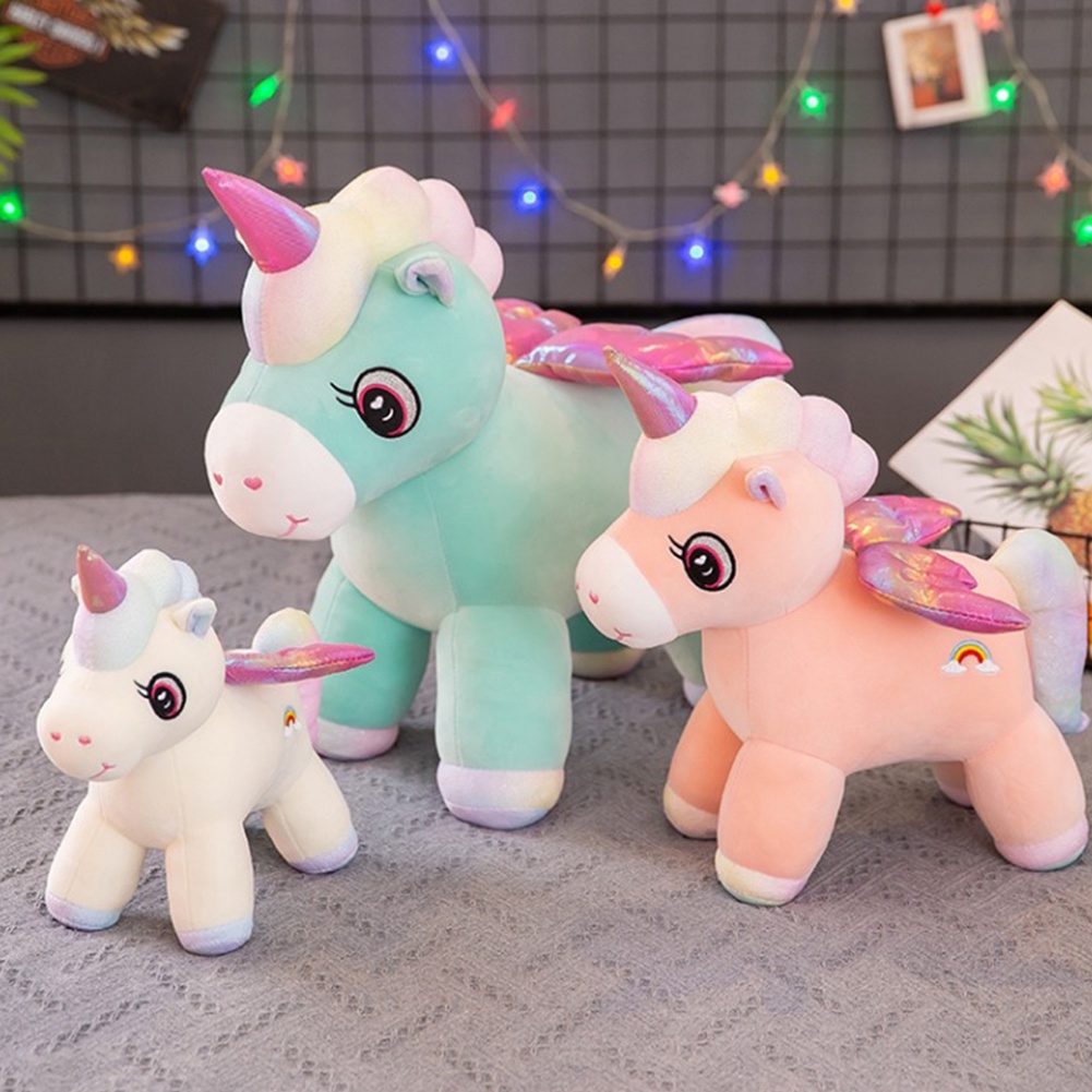 【TK】Kawaii Unicorn Plush Toy Soft Stuffed Unicorn Soft Dolls Animal Horse Toys For Children Girl Pillow Birthday Gifts