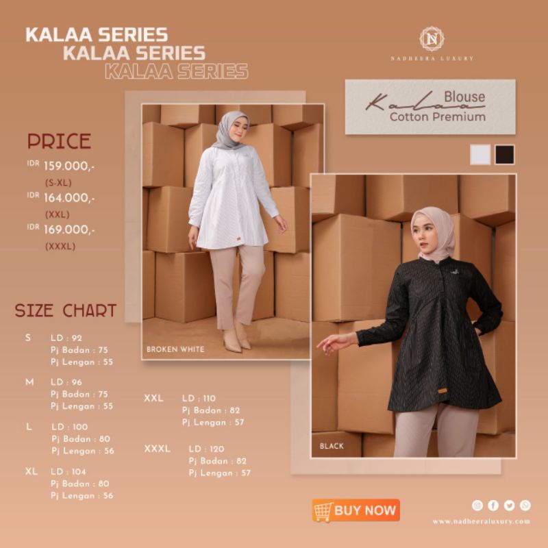 KALAA BLOUSE by Nadheera Luxury [ NEW - Nadheera Blouse Series ] Blus Nadheera Luxury