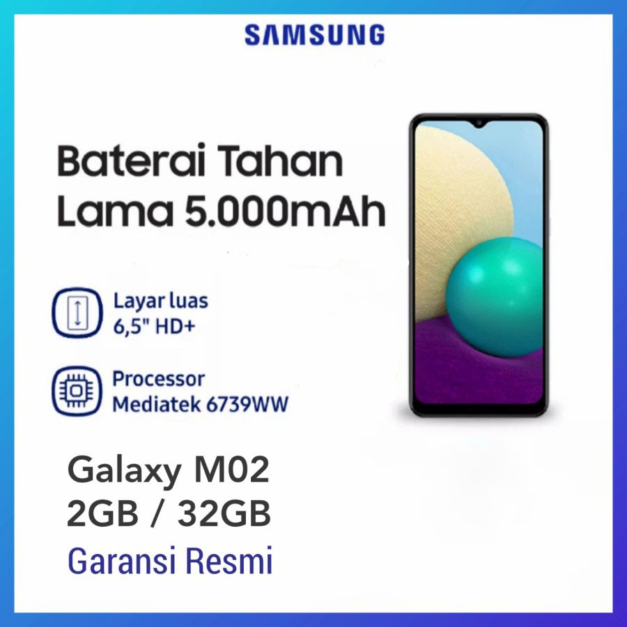 Samsung Galaxy M02 2/32 GB Garansi Resmi | Hp Pstore - PsStore