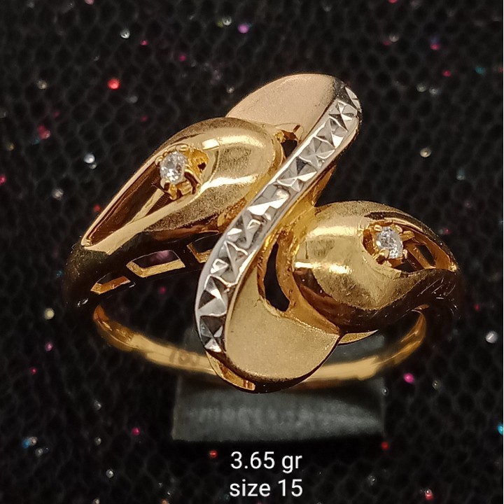 Cincin Emas 17K - 3.65 gr Kadar 750 - 1211