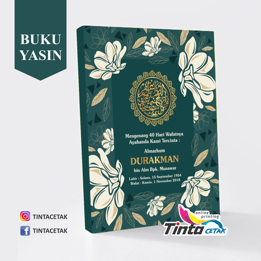 Contoh Cover Buku Surat Yasin NZALALA