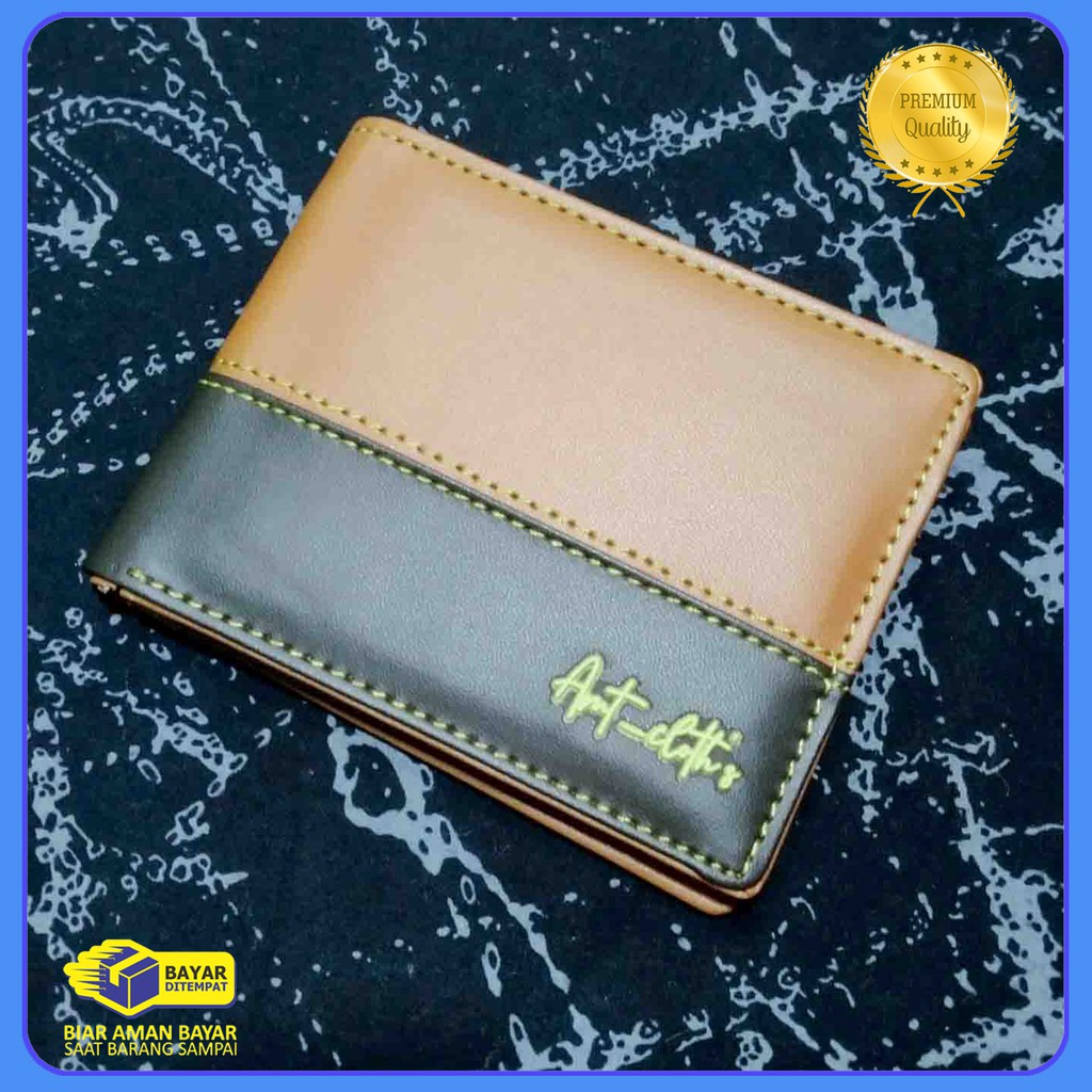 dompet lipat Pria distro grosir COD bahan PVC