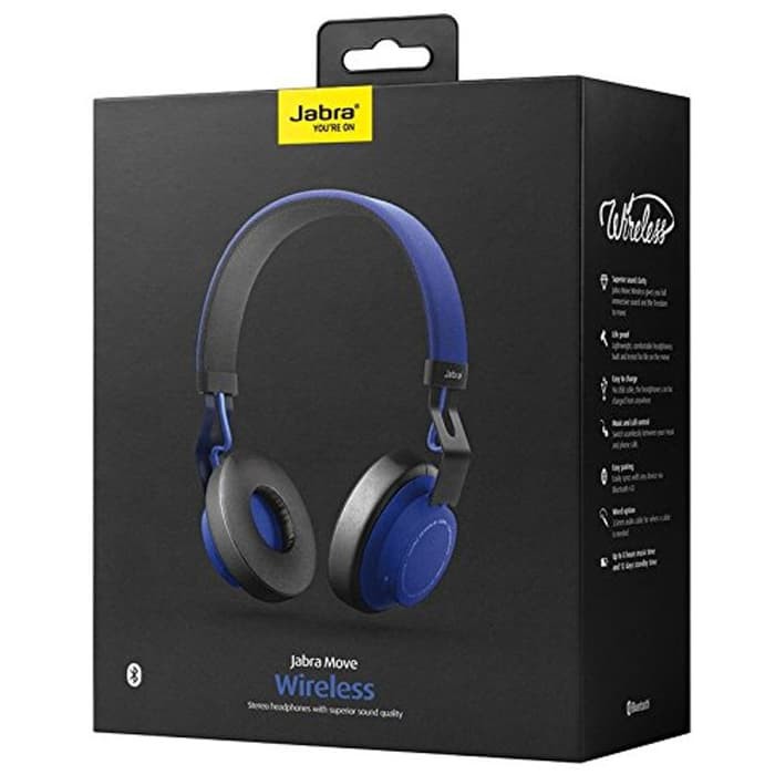 Promo JABRA BLUETOOTH MOVE BLUE GARANSI RESMI JABRA INDONESIA 100  ORIGINAL