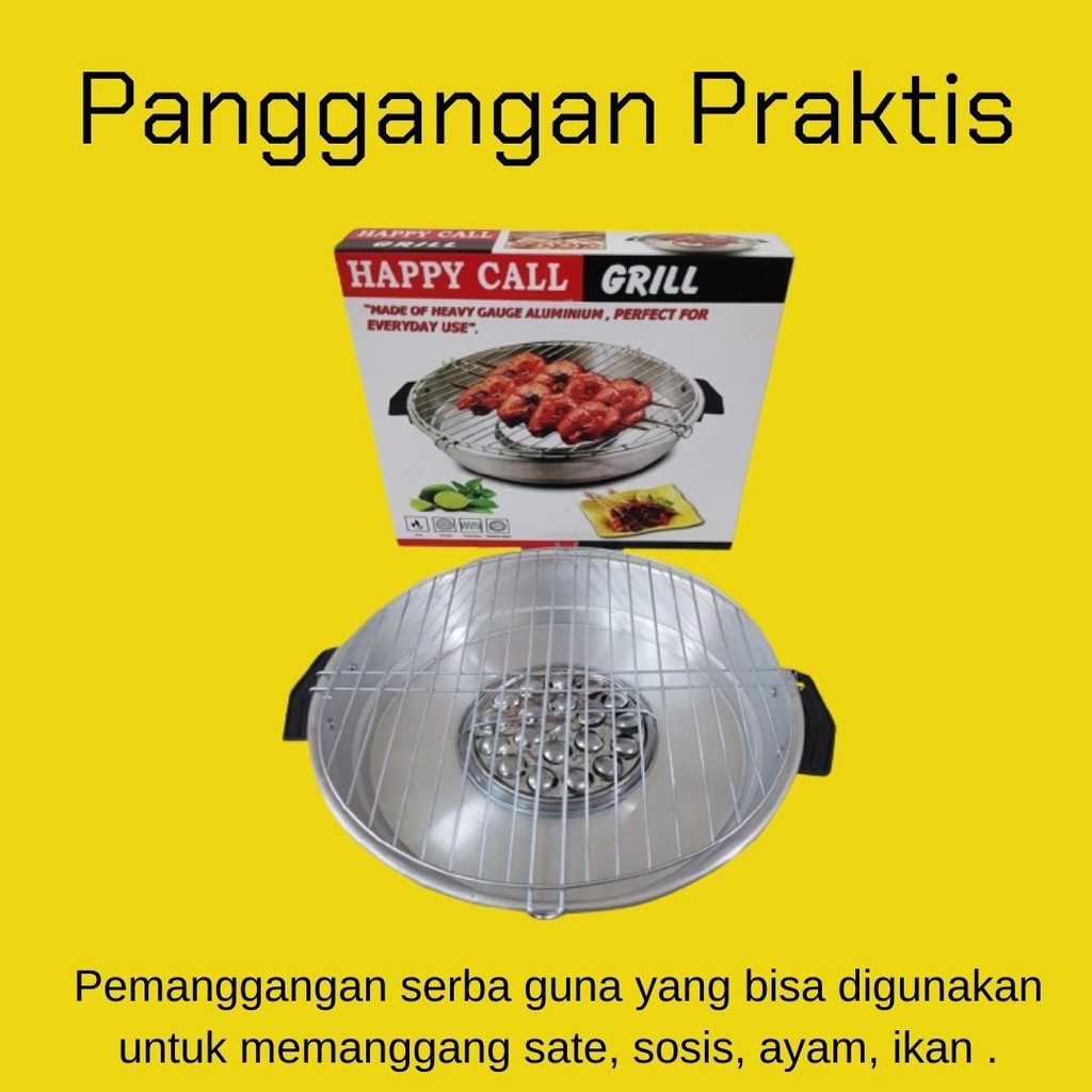 Alat panggang sosis happy call grill teflon pemanggang sate