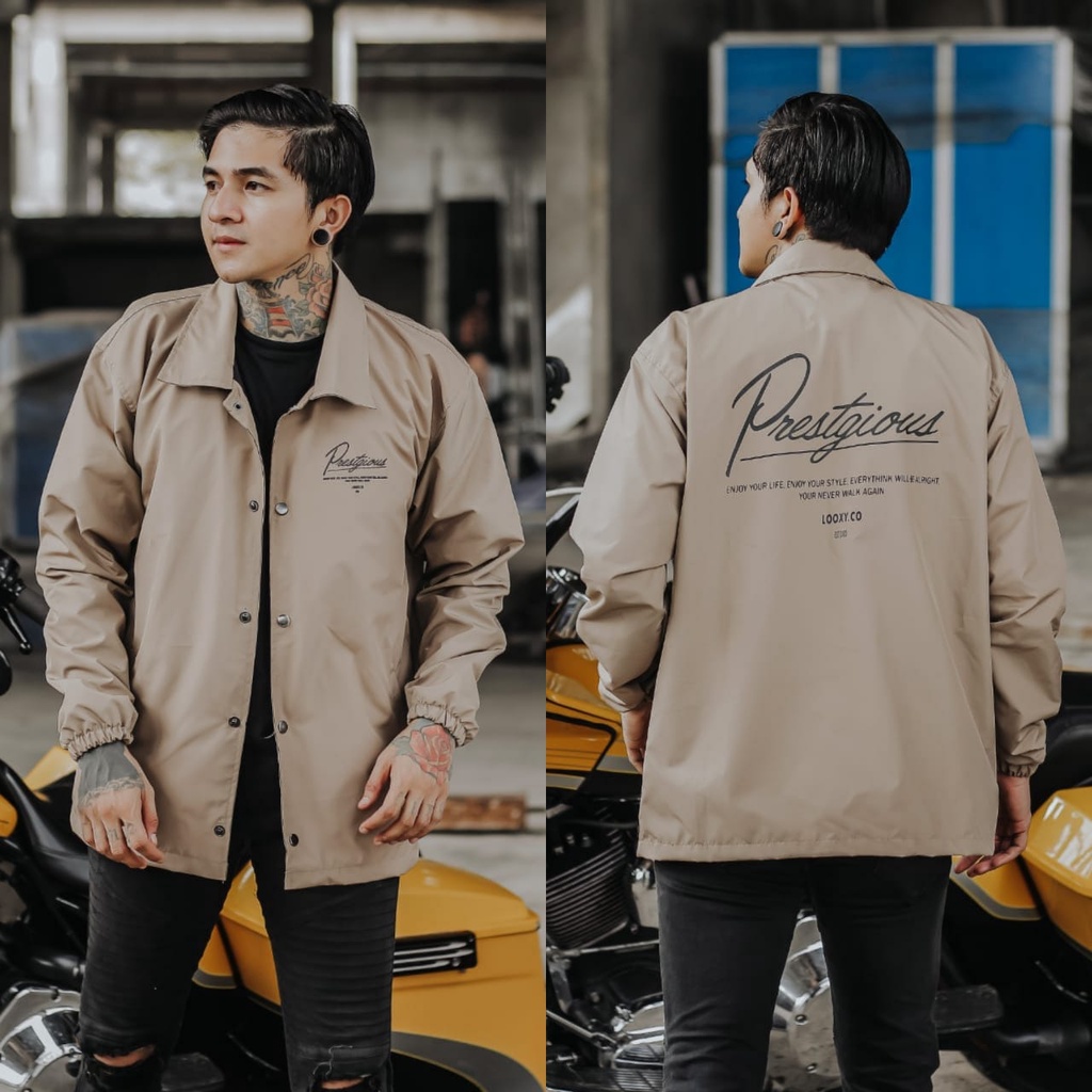 JAKET PRIA - JAKET COACH SALVIO HEXIA - JAKET WINDBREAKER - JAKET PARASUT PRIA - JAKET PARASUT-Craem Prestigiouse