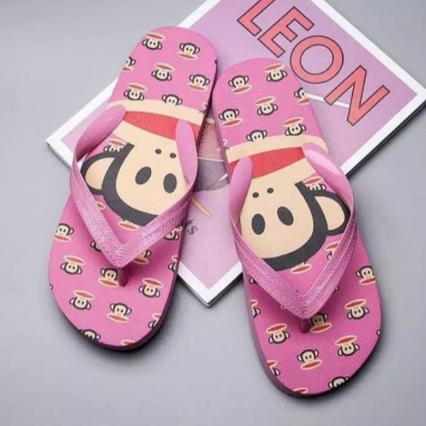 Sandal Jepit Spon Motif Monkey